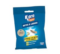 K.PRO - Crochets Antimites Vestimentaires et Larves - Efficace 3 mois - Protège Contre les Nouvelles Infestations - Technique Professionnelle - 4 Crochets - Protège 4 Armoire environ