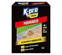K.pro Destructeur de fourmilières – Détruit jusqu'à 20 fourmilières – 400 g (4 sachets)