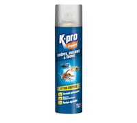 K.PRO Expert - Spray Aérosol Guêpes, Frelons et Taons - Efficace sur Frelons Asiatiques - Elimine les Insectes - Action Rapide - Formule Puissante - Ne Tache Pas - Technique Professionnelle - 400ml