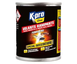 K.PRO Fumigène spécial infestation, 60g | Traite jusqu'à 175m3, issu des techniques professionnelles, action choc