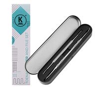 K-Pro Kit de Soin des Pieds pour Ongles Incarnés, Lève-Ongle et Lime Inox | Outils en acier chirurgical pour pédicure et podologie, manche antidérapant ergonomique, pointes courbées et nettoyage facile