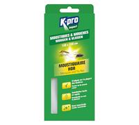 K.Pro - Moustiquaire fenêtre 130 x 150 cm - Barrière Physique Contre moustiques, Mouches et Insectes Volants - sans Insecticide - Installation Facile et Rapide sur fenêtres