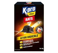 K.PRO - Pâte Anti Rats - Action Radicale 150g | Adapté lieux secs et humides, agent amérisant, colorant fluorescent