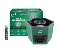 K.Pro piège électrique à moustiques + 1 seringue Attractif - Attire et Capture Les moustiques - 3 Mois de tranquillité - extérieur jusqu'à 300m² - Silencieux et sans Odeur - programmable