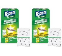 K.PRO Pièges à Mites Alimentaires - L'Etui de 2 - Idéal pour éliminer les Mites Alimentaires - Effet Curatif - Protège des Mites, Pyrales et Teignes - Longue Durée (Lot de 2)