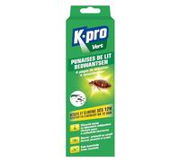 K.pro Piège à punaises de lit Anti-Punaise – Sans insecticide, détecte dès 12h – 4 pièges + 16 disques