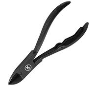 K-Pro Pince à Ongles pour de Ongles des Orteils Fortes - Acier Inox - Inoxydable (Noir)