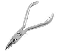 K-Pro Pince à ongles pour pédicure - Pince à ongles en acier inoxydable pour ongles incarnés - Aiguisée et fine - 12 cm de long - Convient pour les femmes, les hommes, les personnes âgées et les