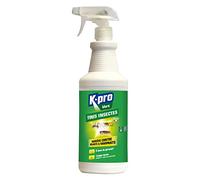 K.PRO Pulvérisateur Barrière tous insectes Impact 1L | Repousse mouches moustiques cafards et araignées, 1 mois de protection, base géraniol, fabriqué en France