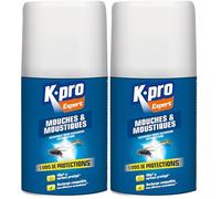 K.PRO Recharge pour diffuseur automatique mouches moustiques, 250 ml, 5 mois de protection, Formule concentrée, Protège jusqu'à 40 m², Élimination totale (Lot de 2)