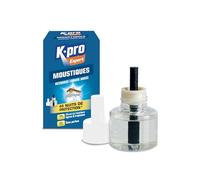 K.PRO Recharge pour diffuseur électrique Anti-moustiques, 45 Nuits de Protection, Efficace Contre moustiques Tigres et tropicaux, Inodore, Compatible diffuseur K.PRO