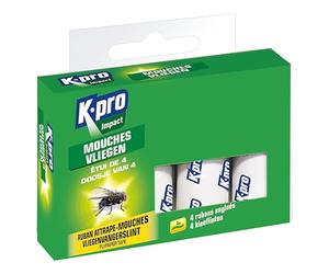 K.PRO Rubans attrape-mouches, X4 | Sans insecticide, inodore, efficace contre mouches et insectes volants