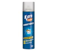 K.PRO - Spray Aérosol Anti Moustiques dont Moustiques Tigres et Tropicaux - Action Immédiate - Formule Ultra Puissante - Technique Professionnelle - 400ml