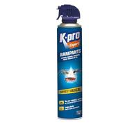 K.PRO - Spray Aérosol Insectes Rampants - Elimine Immédiatement les Cafards, Fourmis, Araignées, Puces, Punaises de Lit - Effet Longue Durée - Ergonomique - Technique Professionnelle - 400 ml