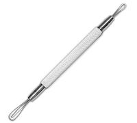K-Pro Tire-Comédons Extracteur Boucle - Enlève Points Noirs - Acier Inoxydable (Blanc)