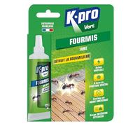 K.PRO- Tube gel appât fourmis - Action radicale - Intérieur/Extérieur - Détruit la fourmilière - Entreprise Française - 20g