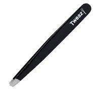 K-Pro TWEAZY Pince à Épiler Professionnelle - Pincettes en Acier Inoxydable pour l'épilation des Sourcils (Noir)