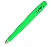 K-Pro TWEAZY Pince à Épiler Professionnelle - Pincettes en Acier Inoxydable pour l'épilation des Sourcils (Neon Vert)