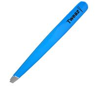 K-Pro TWEAZY Pince à Épiler Professionnelle - Pincettes en Acier Inoxydable pour l'épilation des Sourcils (Neon Bleu)