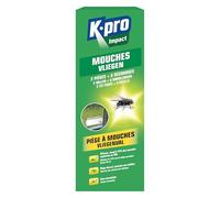K.pro Pièges à mouches Vert – Efficace (jusqu'à 75% en 48 heures) – 2 pièges + 6 recharges