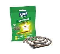 K.pro Spirales anti-moustiques Vert – 10 spirales de 6 gr – Incassables, protection longue durée