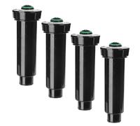 K Rain Pro-S Lot de 4 vaporisateurs pop-up de 10,2 cm | Régulateur de pression 40 PSI | Buse rotative réglable RN100