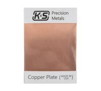 K & S 6602 Plaques de gravure en cuivre, 0,1 cm d'épaisseur x 12,7 cm de large x 17,8 cm de long, 1 pièce, fabriquées aux États-Unis