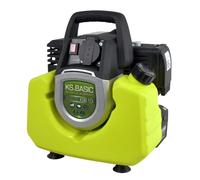 K&S BASIC KSB 10i Générateur inverter 1000 W, essence, groupe électrogène | Alternateur onduleur pour appareils sensibles, moteur Euro 5, prise Schuko 230 V, IP23M, alimentation de secours maison