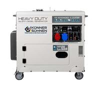 K&S Générateur 230V 400V Diesel de Puissance Notstromerzeuger 7.5kW Ats