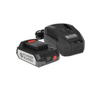 K&S Könner&Söhnen Kit chargeur pour batterie Li-Ion Aku KS C24A + batterie Li-Ion 20 V KS 20 V2-1, chargeur tension de sortie nominale 21,5 V, courant de sortie nominal 2,4 А, batterie lithium-ion 20