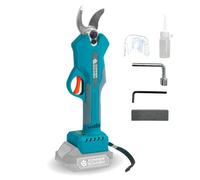 K&S Könner&Söhnen KS CPS20V-32 Sécateur sans fil avec lames en acier robuste, 3 largeurs de coupe (15, 25, 32 mm), poignée souple, sécateur sans fil pour jardin, branches et arbres fruitiers (sans