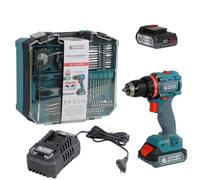 K&S Könner&Söhnen KS ID20V-60 KIT 74 Perceuse à percussion sans fil, tension nominale, 60 Nm, perceuse pour bois et métal, 3 modes de fonctionnement, batterie 2 Ah, chargeur, batterie supplémentaire