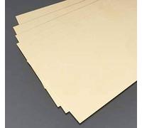 K&S Metal 000252 Lot de 6 plaques en Laiton 101,6 x 254 mm Épaisseur 0,005"