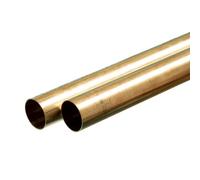 K & S Precision métaux 9125 rond Laiton Tube, 21/81,3 cm OD X 0 cm d'épaisseur de paroi X 91,4 cm de longueur, 2 pcs par boîte, fabriqué aux États-Unis