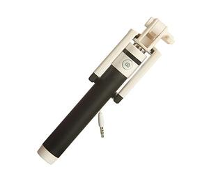 K-S-Trade Baton Selfie pour Samsung Galaxy S21 FE Exynos Compatible avec Samsung Galaxy S21 FE Exynos Selfie Bâton Selfie-Stick Bouton Nappe Monopod Perche Selfie Extensible Noir -