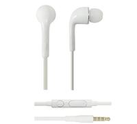 K-S-Trade Ecouteurs Compatible avec Samsung Galaxy A52 avec Microphone Et Contrôle du Volume Bouchon Blanc 3,5 Mm avec Bouchons d'oreilles Casque Serre-tête Stéréo Casques