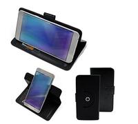 K-S-Trade Housse pour Crosscall Trekker-M1 Core Housse Compatible avec Crosscall Trekker-M1 Core Protection 360° Sacoche Couvercle Étui Cover Mallette Noir Fonction Stand Case Wallet BookStyle 1x -