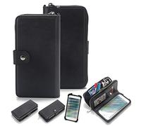 K-S-Trade Housse pour Crosscall Trekker X3 Compatible avec Crosscall Trekker X3 Étui & Portefeuille à Rabat Housse Protection De Téléphone Pouchette Pare-Chocs Coque Étui Couvercle Saccoche Noir