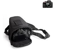 K-S-Trade Housse pour Nikon D3300 Compatible avec Nikon D3300 Sac Appareil Photo Reflex Saccoche Étui Pouchette Gadget Anti-Choc DSLR SLR Caméra Protection Housse Antichoc Noir (1x) -