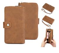 K-S-Trade Housse pour Oukitel WP35 2in1 Étui Portefeuille pour Téléphone Portable Compatible avec Oukitel WP35 Housse De Protection Pare-Chocs Coque Bookstyle Brown (1x)