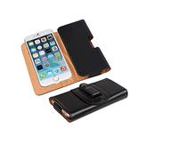 K-S-Trade Sac Ceinture pour Nokia 2.3 Compatible avec Nokia 2.3 Pochette Ceinture Holster Sac Sacoche Housse Protection Étui Poche Horizontal Couvercle Cas Case Cover Noir 1x