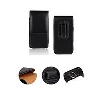 K-S-Trade Sac Ceinture pour Oukitel WP35 Compatible avec Oukitel WP35 Holster Sac De Ceinture Sacoche Housse Protection Étui Poche Pochette Vertical Noir, Cuir 1x