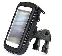 K-S-Trade Support Vélo pour Samsung Galaxy A12 Nacho Compatible avec Samsung Galaxy A12 Nacho Bike Mount Support Guidon Vélo Moto Quad Scooter Etc Étanche Étui Housse Titulaire Montage Antichoc