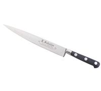 K SABATIER - Filet De Sole 20 Cm Gamme Authentique - Acier Inoxydable - Manche Noir - 100% Forge - Entièrement Fabrique en France