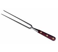 K SABATIER - Fourchette Baïonnette 17 Cm Gamme Auvergne - Acier Inoxydable - Manche Bois - 100% Forge - Entièrement Fabrique en France