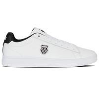 K-Swiss Baskets Court Shield II pour Homme, Blanc/Noir/decmbrskygry, Taille 49 EU, WHT Blk Decmbrskygry, 49 EU