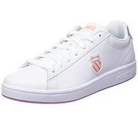 K-Swiss Baskets Court Shield pour femme, WHT/FXGLVE/APRICOT, taille 36 EU