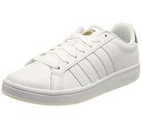 K-Swiss Baskets courtes TIEBREAK pour femme, blanc/champagne, doré, 41 EU
