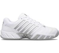K-Swiss Chaussures de Tennis Bigshot Light 4 pour Femme, Blanc/Highrise/Argent, 35.5 EU