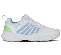 K-Swiss Femme Court Express 2 Chaussures de Tennis, WHT Dutch Canal Green, 39 EU
